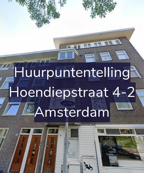Foto gevel Huurpuntentelling voor Hoendiepstraat 4-2, Amsterdam