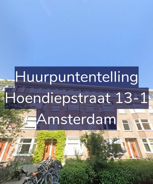 Foto gevel Huurpuntentelling voor Hoendiepstraat 13-1, Amsterdam