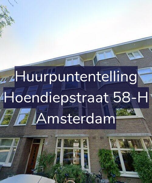 Foto gevel Huurpuntentelling voor Hoendiepstraat 58-H, Amsterdam