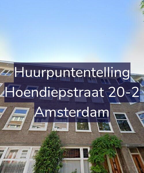 Foto gevel Huurpuntentelling voor Hoendiepstraat 20-2, Amsterdam