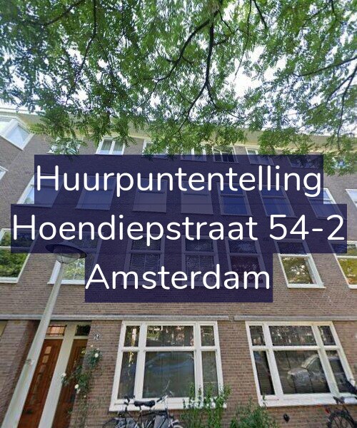 Foto gevel Huurpuntentelling voor Hoendiepstraat 54-2, Amsterdam