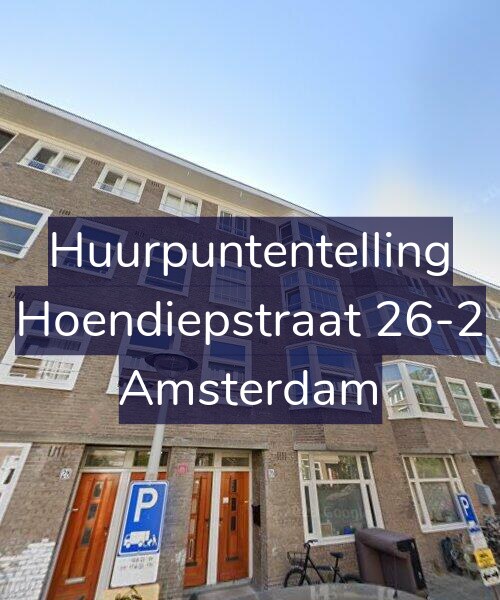 Foto gevel Huurpuntentelling voor Hoendiepstraat 26-2, Amsterdam
