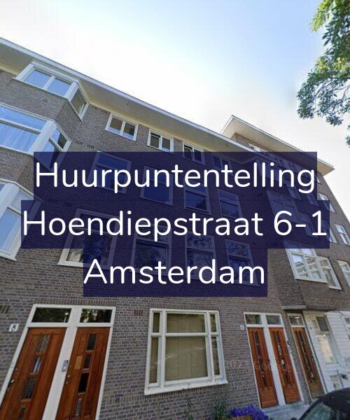 Foto gevel Huurpuntentelling voor Hoendiepstraat 6-1, Amsterdam