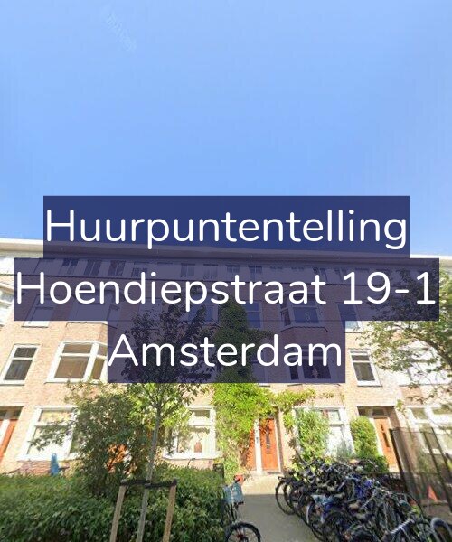 Foto gevel Huurpuntentelling voor Hoendiepstraat 19-1, Amsterdam