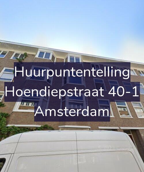 Foto gevel Huurpuntentelling voor Hoendiepstraat 40-1, Amsterdam