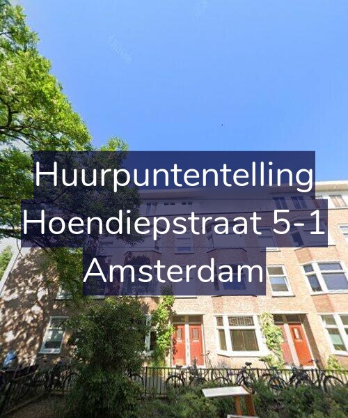 Foto gevel Huurpuntentelling voor Hoendiepstraat 5-1, Amsterdam