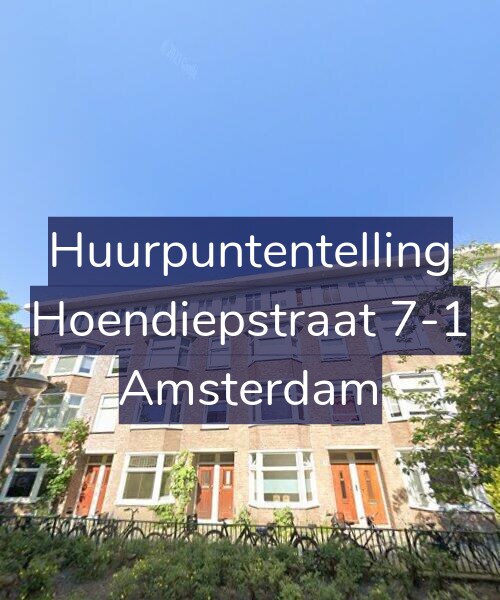 Foto gevel Huurpuntentelling voor Hoendiepstraat 7-1, Amsterdam