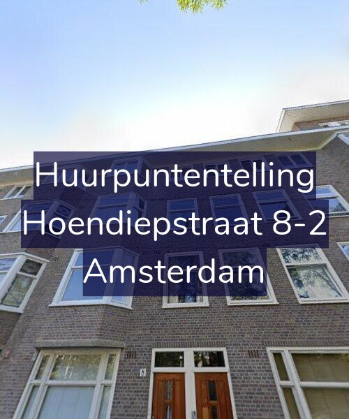 Foto gevel Huurpuntentelling voor Hoendiepstraat 8-2, Amsterdam