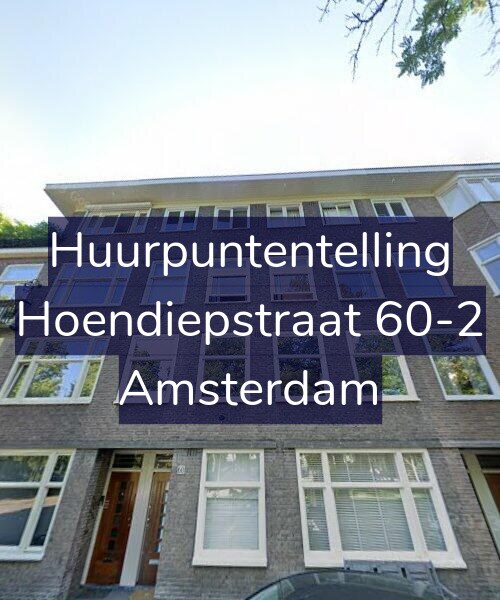 Foto gevel Huurpuntentelling voor Hoendiepstraat 60-2, Amsterdam