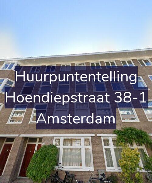 Foto gevel Huurpuntentelling voor Hoendiepstraat 38-1, Amsterdam