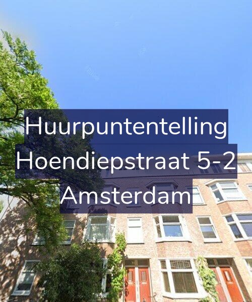 Foto gevel Huurpuntentelling voor Hoendiepstraat 5-2, Amsterdam