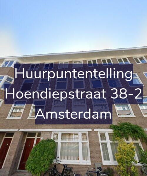 Foto gevel Huurpuntentelling voor Hoendiepstraat 38-2, Amsterdam