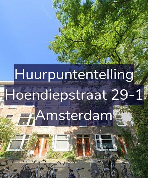 Foto gevel Huurpuntentelling voor Hoendiepstraat 29-1, Amsterdam