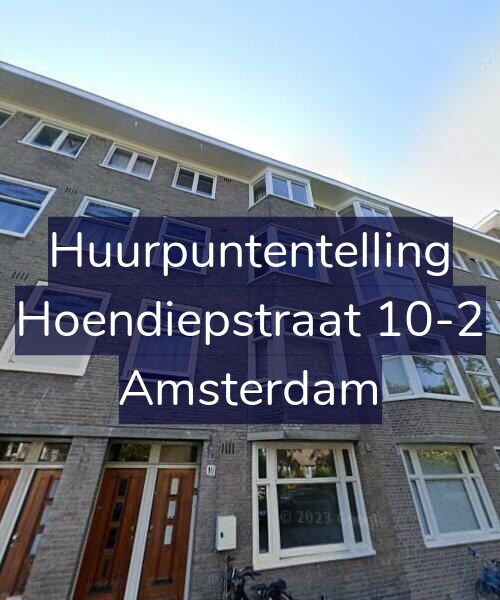 Foto gevel Huurpuntentelling voor Hoendiepstraat 10-2, Amsterdam