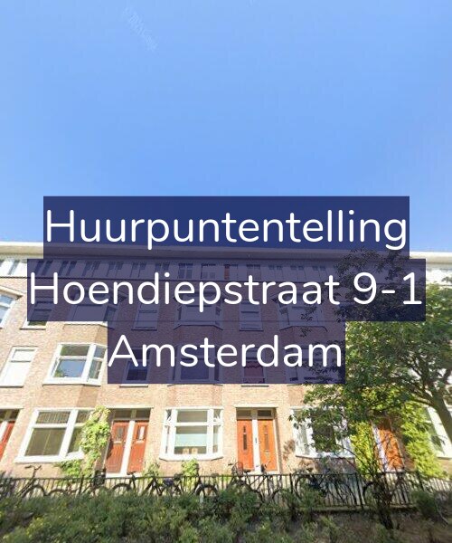 Foto gevel Huurpuntentelling voor Hoendiepstraat 9-1, Amsterdam