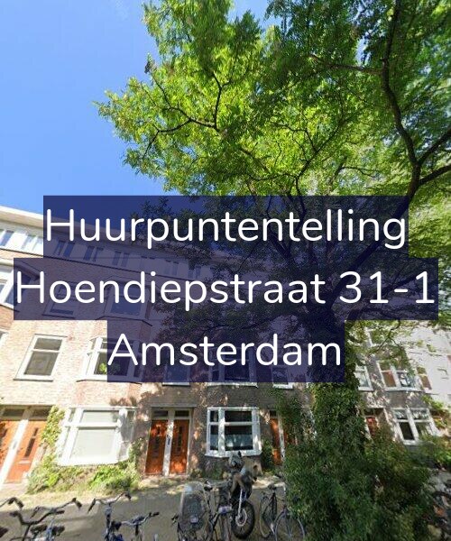 Foto gevel Huurpuntentelling voor Hoendiepstraat 31-1, Amsterdam