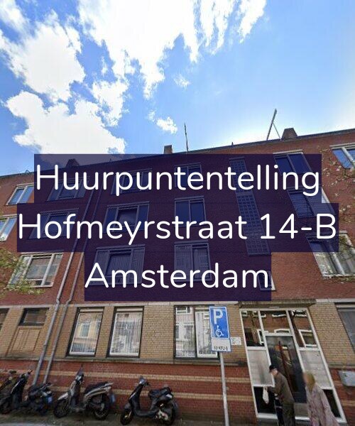 Foto gevel Huurpuntentelling voor Hofmeyrstraat 14-B, Amsterdam