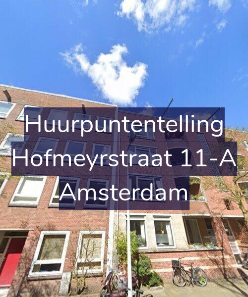 Foto gevel Huurpuntentelling voor Hofmeyrstraat 11-A, Amsterdam