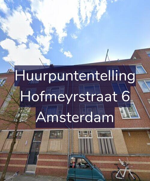 Foto gevel Huurpuntentelling voor Hofmeyrstraat 6, Amsterdam
