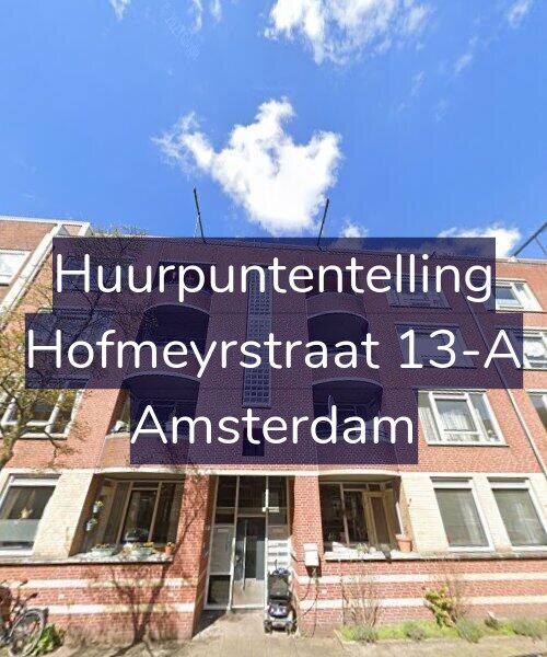 Foto gevel Huurpuntentelling voor Hofmeyrstraat 13-A, Amsterdam