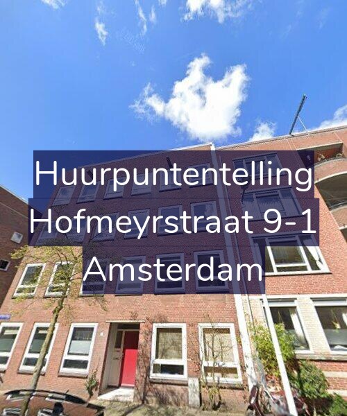 Foto gevel Huurpuntentelling voor Hofmeyrstraat 9-1, Amsterdam