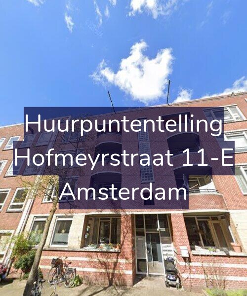 Foto gevel Huurpuntentelling voor Hofmeyrstraat 11-E, Amsterdam