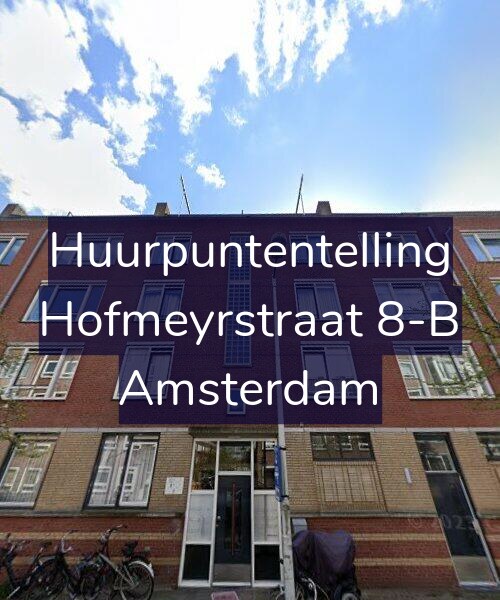 Foto gevel Huurpuntentelling voor Hofmeyrstraat 8-B, Amsterdam