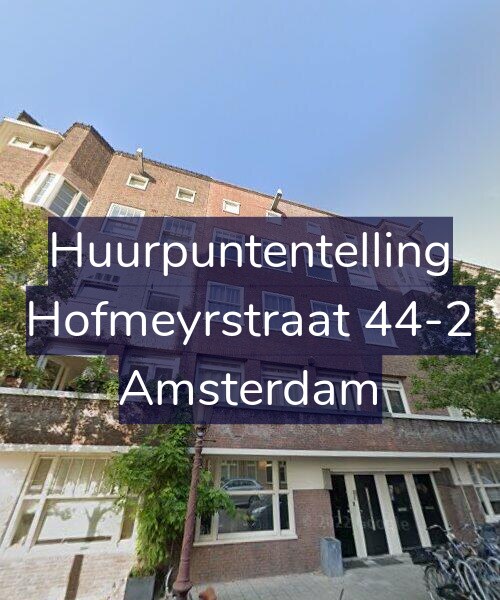 Foto gevel Huurpuntentelling voor Hofmeyrstraat 44-2, Amsterdam