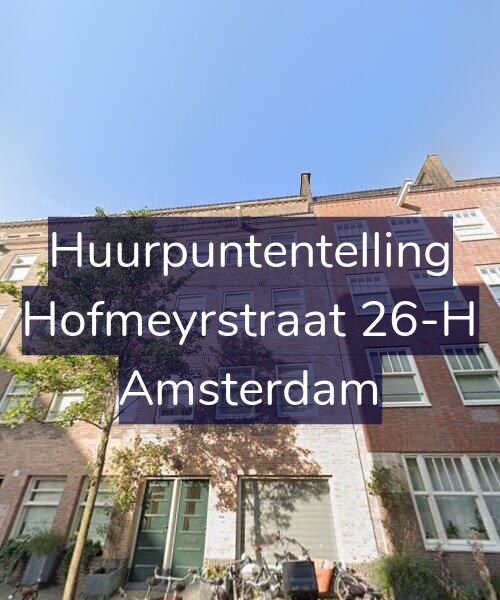 Foto gevel Huurpuntentelling voor Hofmeyrstraat 26-H, Amsterdam