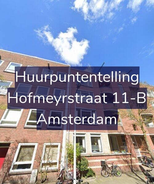Foto gevel Huurpuntentelling voor Hofmeyrstraat 11-B, Amsterdam