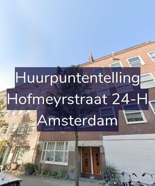 Foto gevel Huurpuntentelling voor Hofmeyrstraat 24-H, Amsterdam