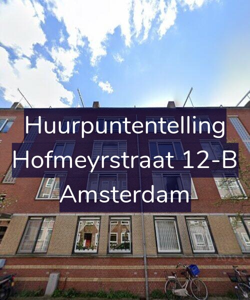 Foto gevel Huurpuntentelling voor Hofmeyrstraat 12-B, Amsterdam