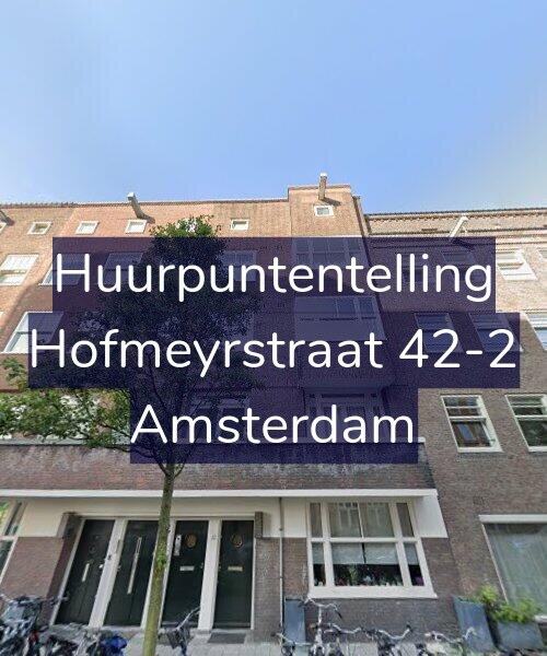 Foto gevel Huurpuntentelling voor Hofmeyrstraat 42-2, Amsterdam