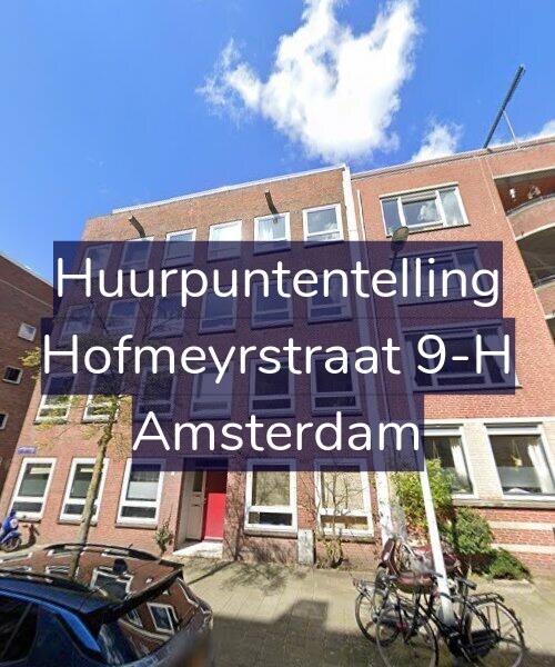 Foto gevel Huurpuntentelling voor Hofmeyrstraat 9-H, Amsterdam