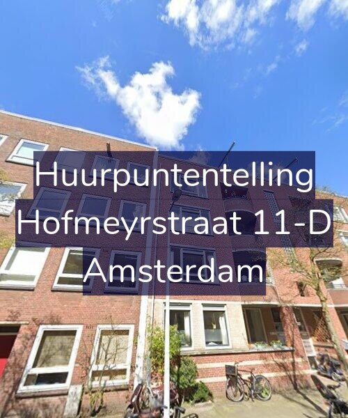 Foto gevel Huurpuntentelling voor Hofmeyrstraat 11-D, Amsterdam