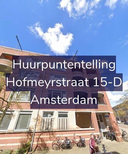 Foto gevel Huurpuntentelling voor Hofmeyrstraat 15-D, Amsterdam