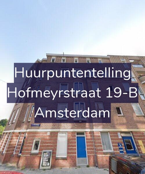 Foto gevel Huurpuntentelling voor Hofmeyrstraat 19-B, Amsterdam