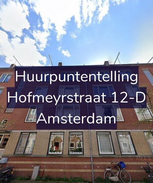 Foto gevel Huurpuntentelling voor Hofmeyrstraat 12-D, Amsterdam