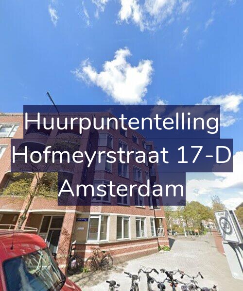 Foto gevel Huurpuntentelling voor Hofmeyrstraat 17-D, Amsterdam