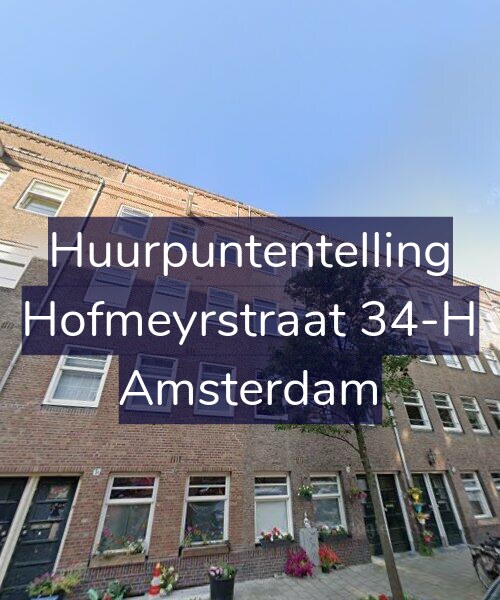 Foto gevel Huurpuntentelling voor Hofmeyrstraat 34-H, Amsterdam