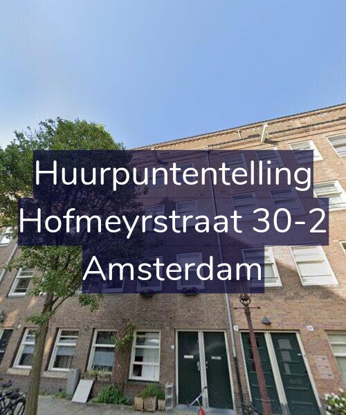 Foto gevel Huurpuntentelling voor Hofmeyrstraat 30-2, Amsterdam