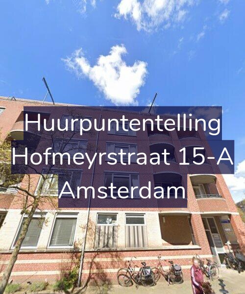 Foto gevel Huurpuntentelling voor Hofmeyrstraat 15-A, Amsterdam