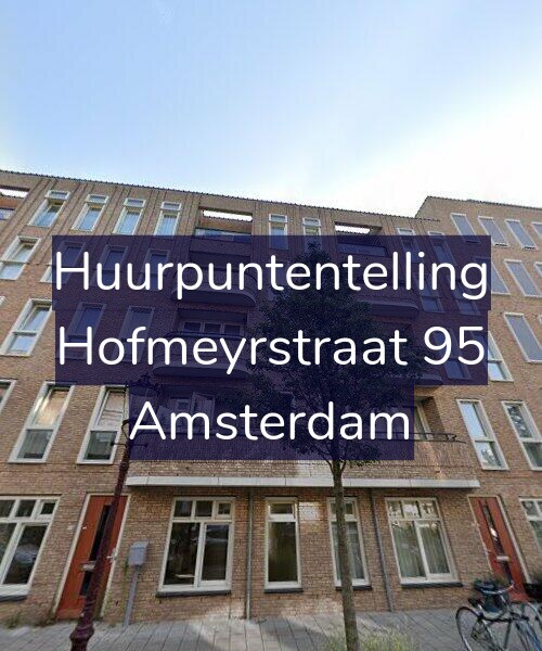 Foto gevel Huurpuntentelling voor Hofmeyrstraat 95, Amsterdam