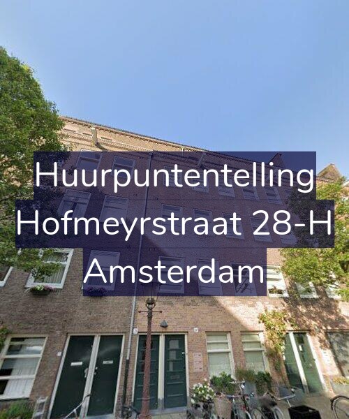 Foto gevel Huurpuntentelling voor Hofmeyrstraat 28-H, Amsterdam