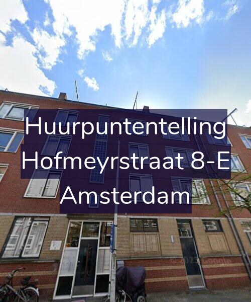 Foto gevel Huurpuntentelling voor Hofmeyrstraat 8-E, Amsterdam