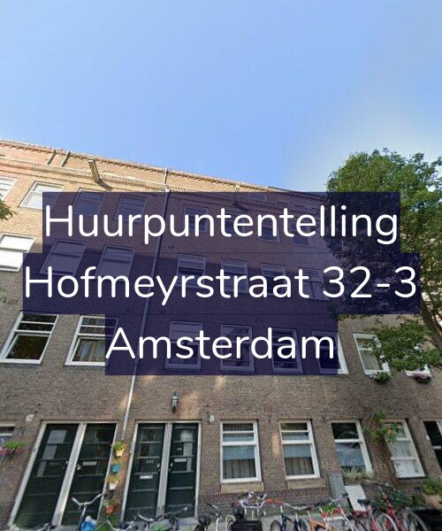 Foto gevel Huurpuntentelling voor Hofmeyrstraat 32-3, Amsterdam