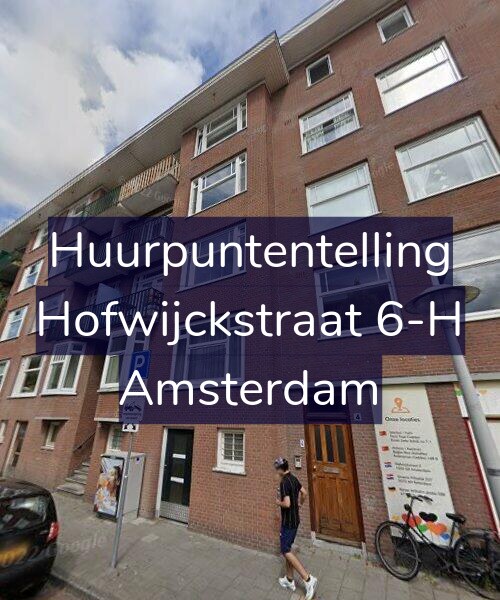 Foto gevel Huurpuntentelling voor Hofwijckstraat 6-H, Amsterdam