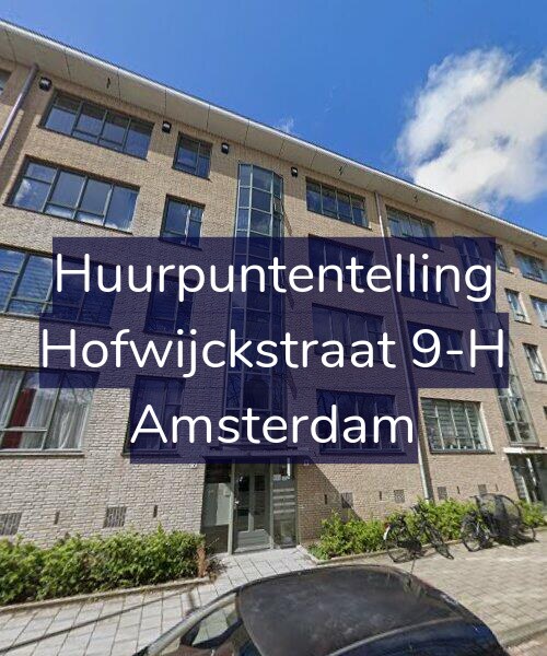 Foto gevel Huurpuntentelling voor Hofwijckstraat 9-H, Amsterdam