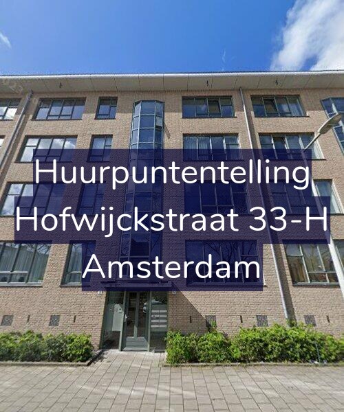 Foto gevel Huurpuntentelling voor Hofwijckstraat 33-H, Amsterdam