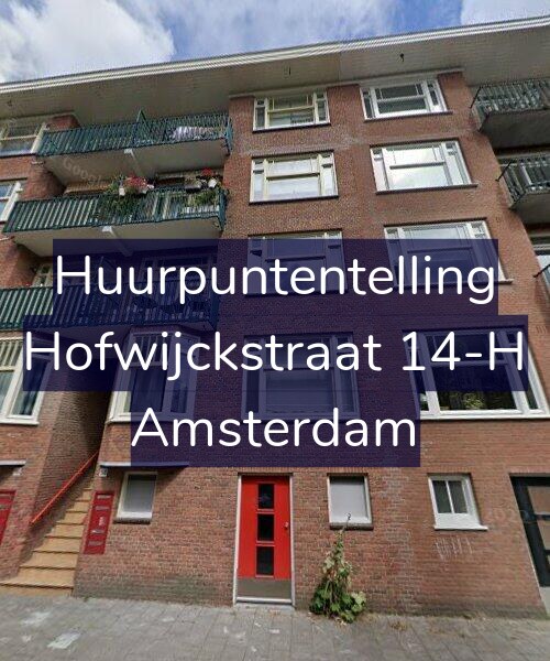 Foto gevel Huurpuntentelling voor Hofwijckstraat 14-H, Amsterdam